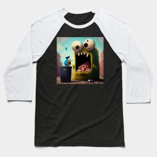 The Garbage Monster, a Trash Beast Emerges Baseball T-Shirt